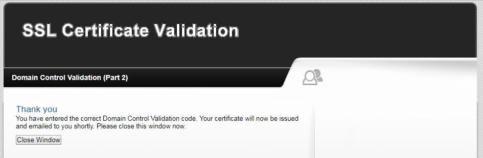 Подтверждение домена для SSL сертификата